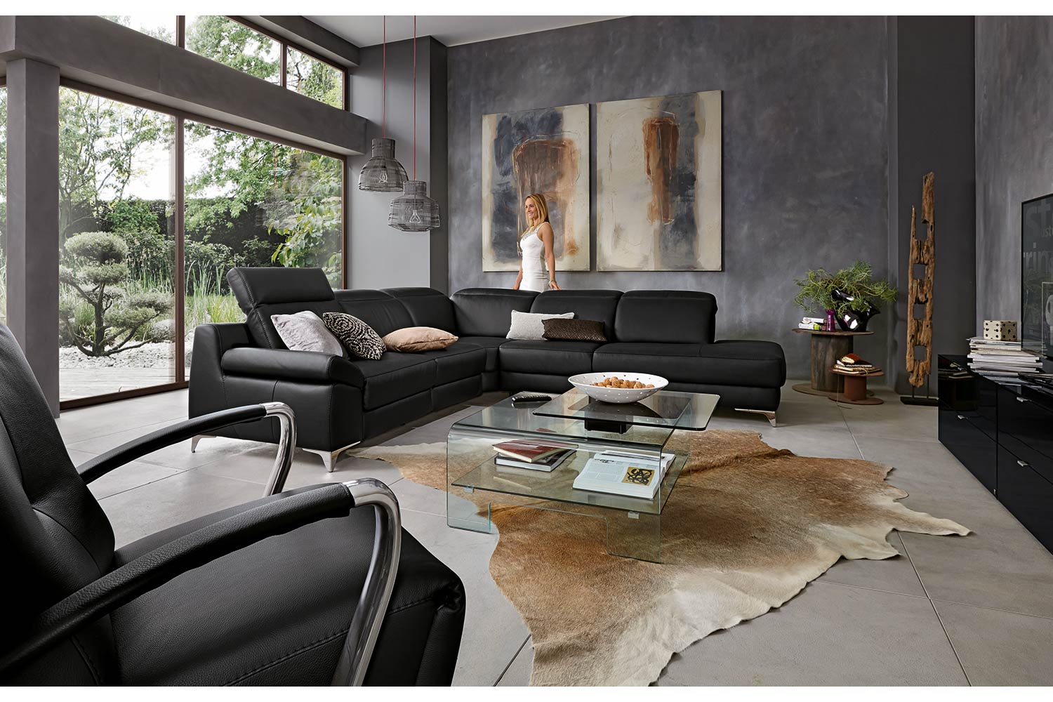 Ecksofa MR 9110 mit Kopfteilfunktion