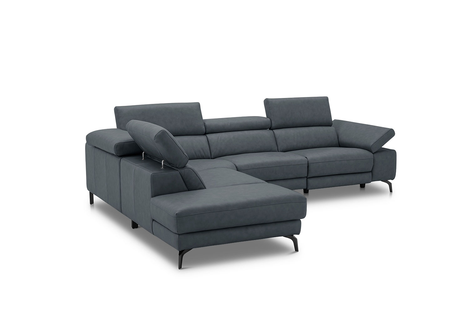 Ecksofa inkl. vielen Funktionen in Leder