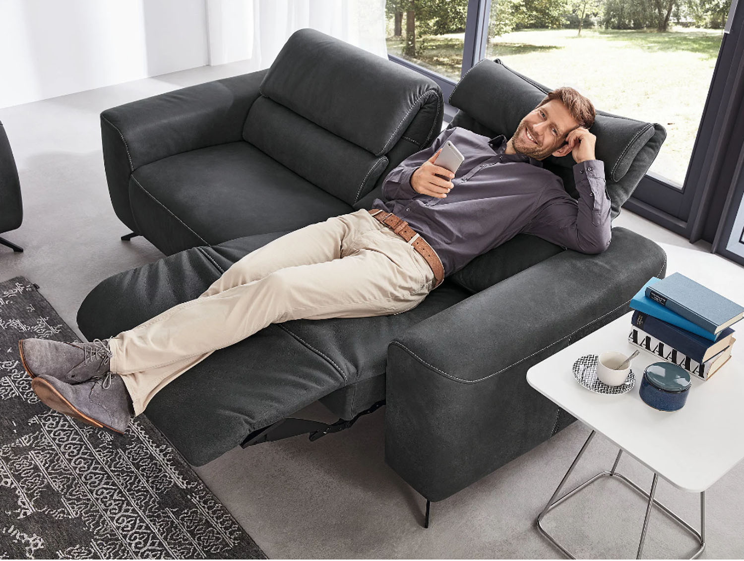 Musterring Leder Couchgarnitur MR 260