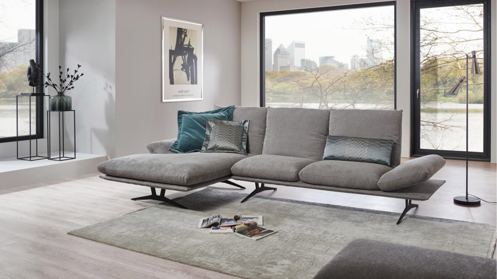 Koinor Francis Ecksofa in Stoff mit Funktionen 