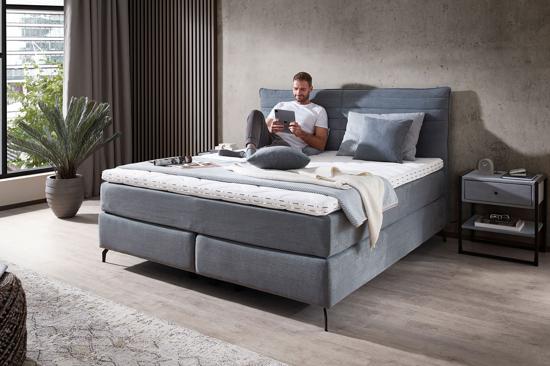 Gausmann Boxspringbett Sinus mit Wendematratze
