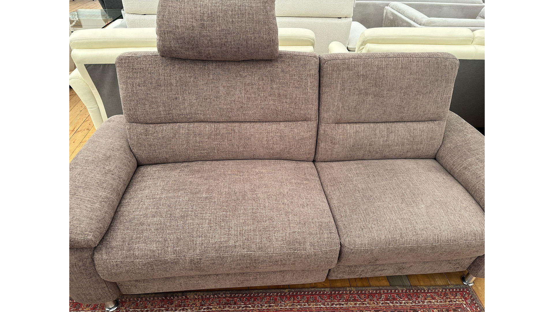 Arco Couchgarnitur mit Kopfstütze in Stoff-015980001-34WW-A