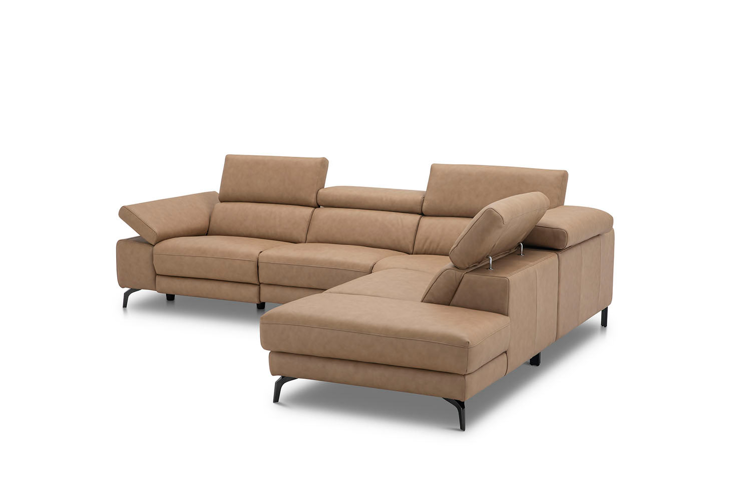 Ecksofa inkl. vielen Funktionen in Leder