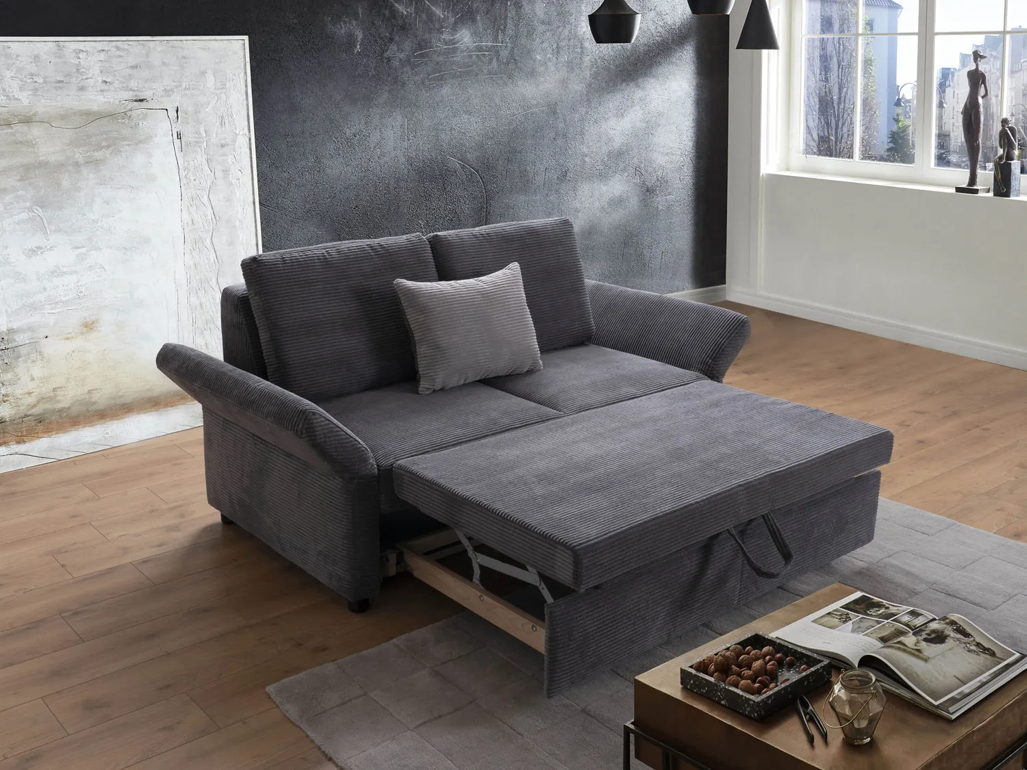 Schlafsofa in Cord