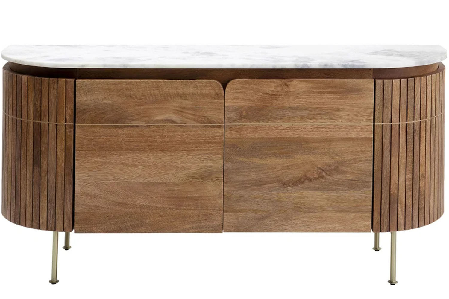 Kare Sideboard Grace mit Marmorplatte und Mango-Massivholz
