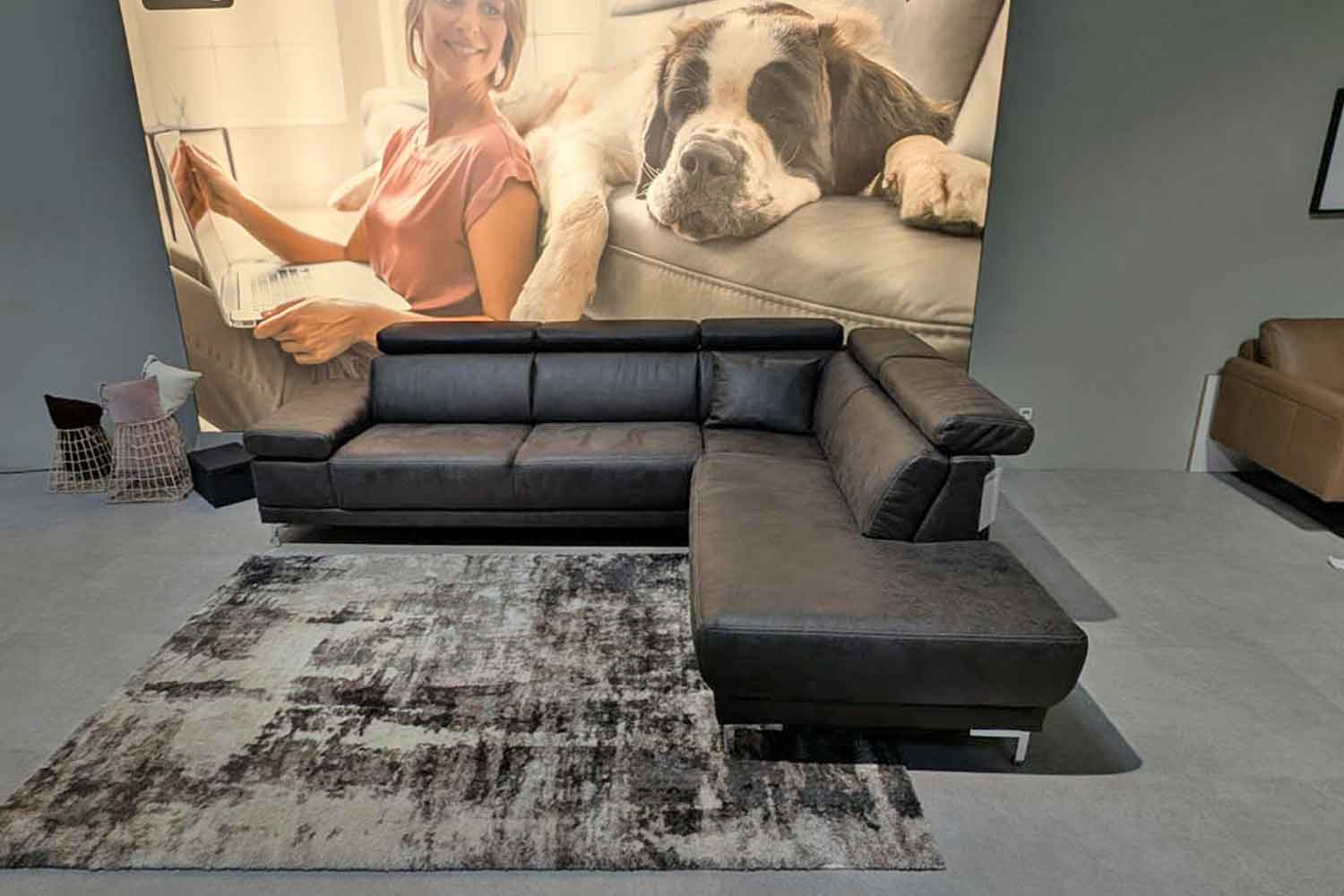 Interliving  Ecksofa IL 4252 inkl. Kopfteilverstellung in Mikrofaser