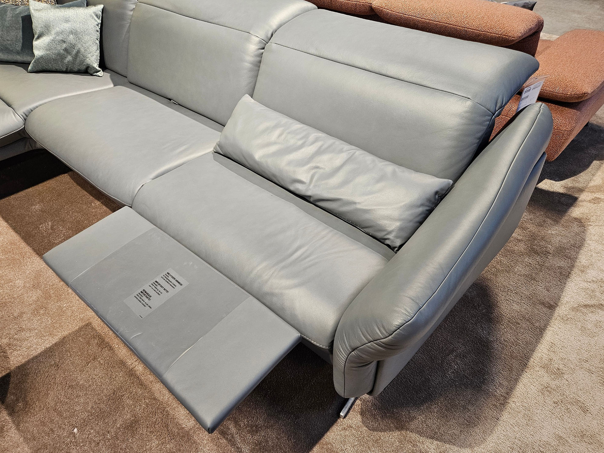 Himolla Ecksofa inkl. motorischen Fußauszug in Leder -0147107501-34WW-A