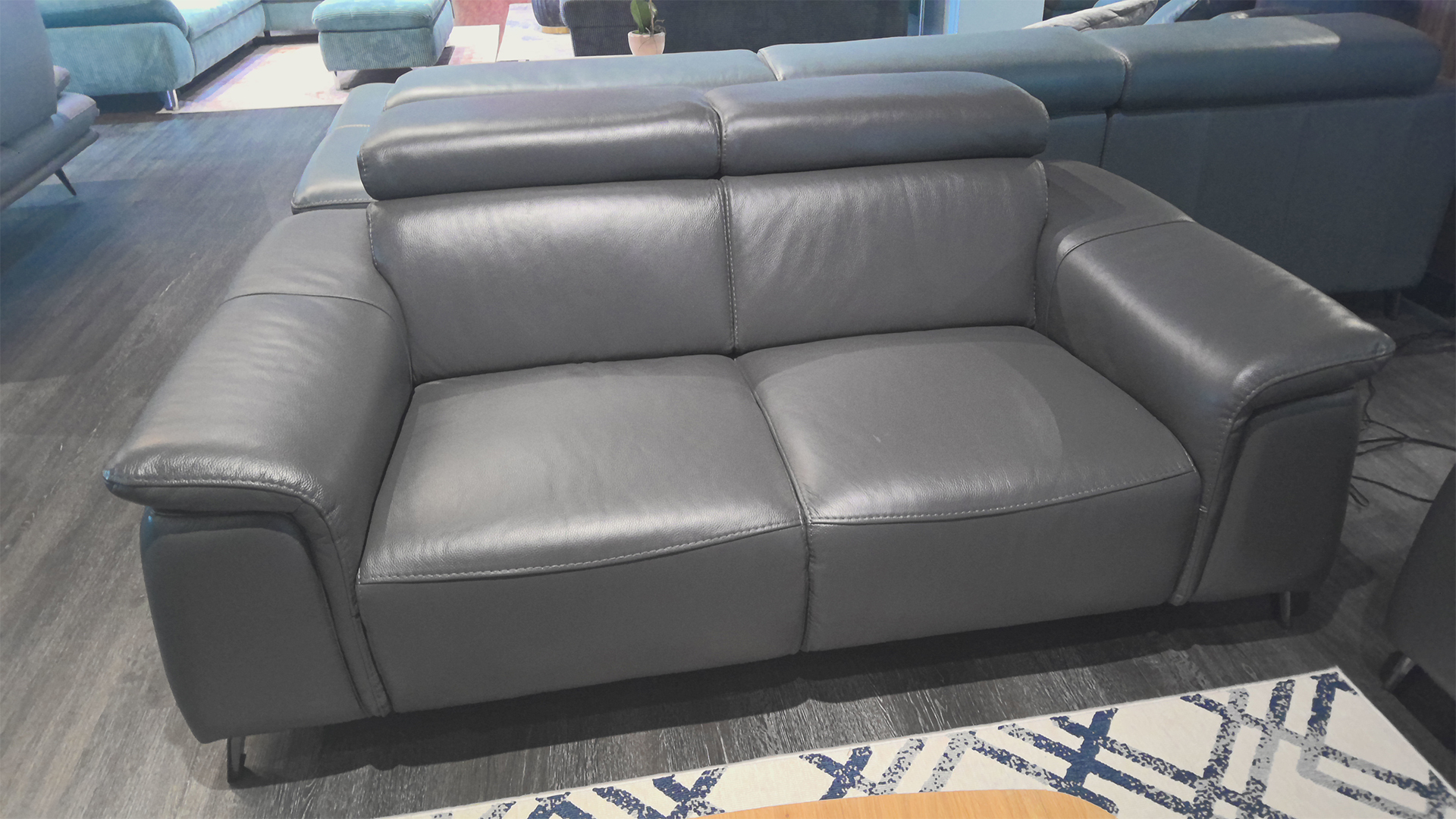 Cuoio Couchgarnitur mit motorischer Relaxfunktion in Leder -0597032000-07WW-A