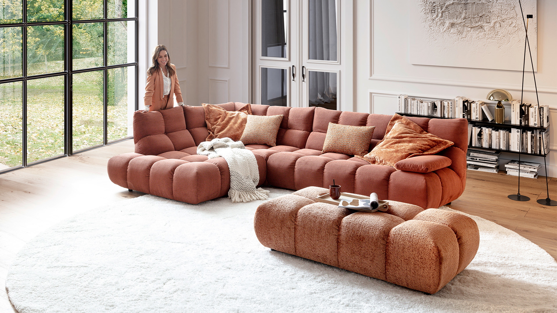 Candy Ecksofa Graceland in Trendstoff Cord Candy Ecksofa Graceland in Trendstoff Cord-0533Graceland00WW