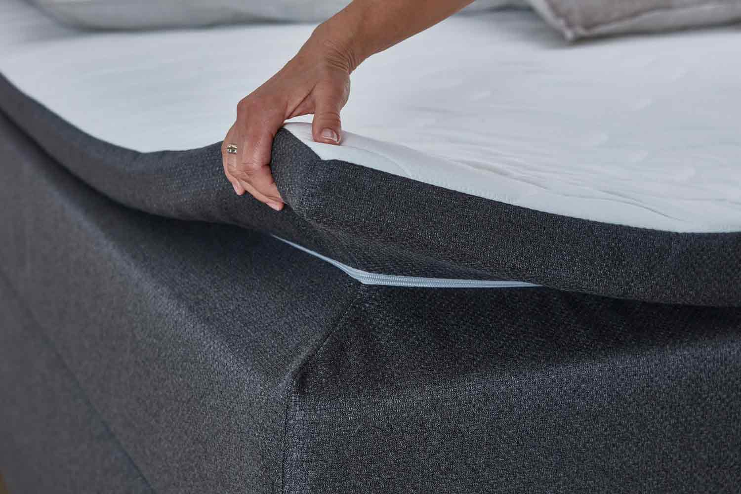 Boxspringbett Barrie 180x200cm in Stoff