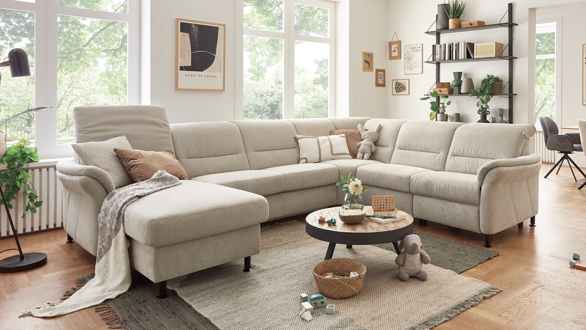 Modulmaster Wohnlandschaft Cosmos High im EcoTouch Stoff-01260275WW