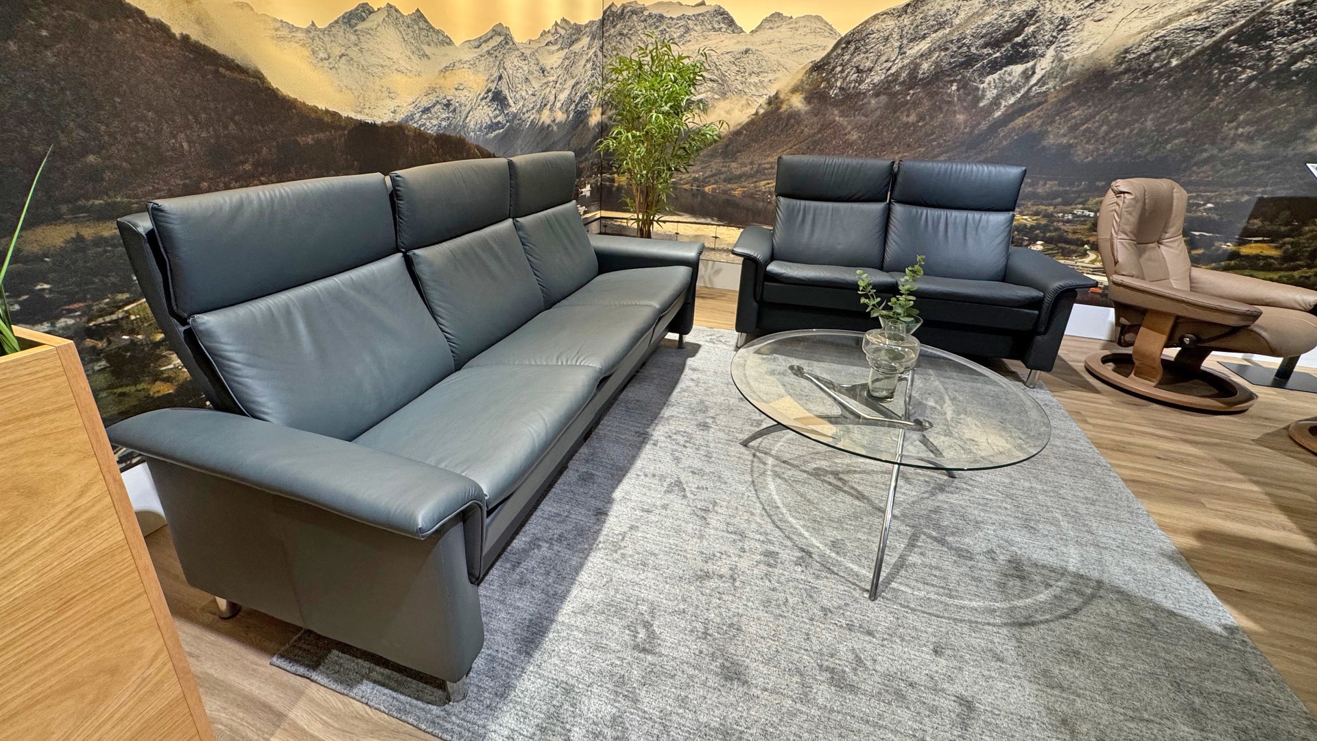 Stressless Couchgarnitur Aurora in Leder Paloma
