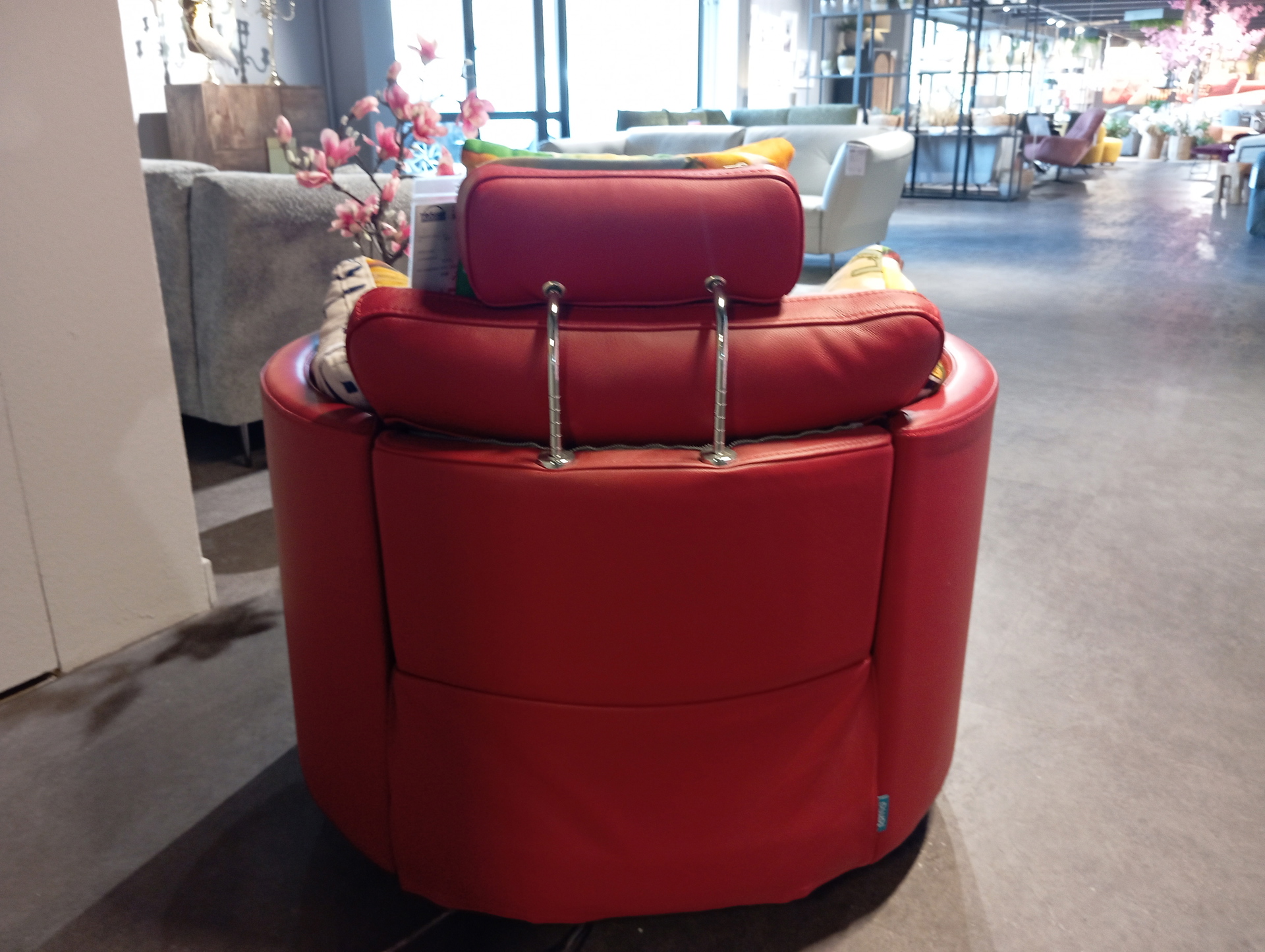 Fama Design Sessel inkl. Kissen in Leder
