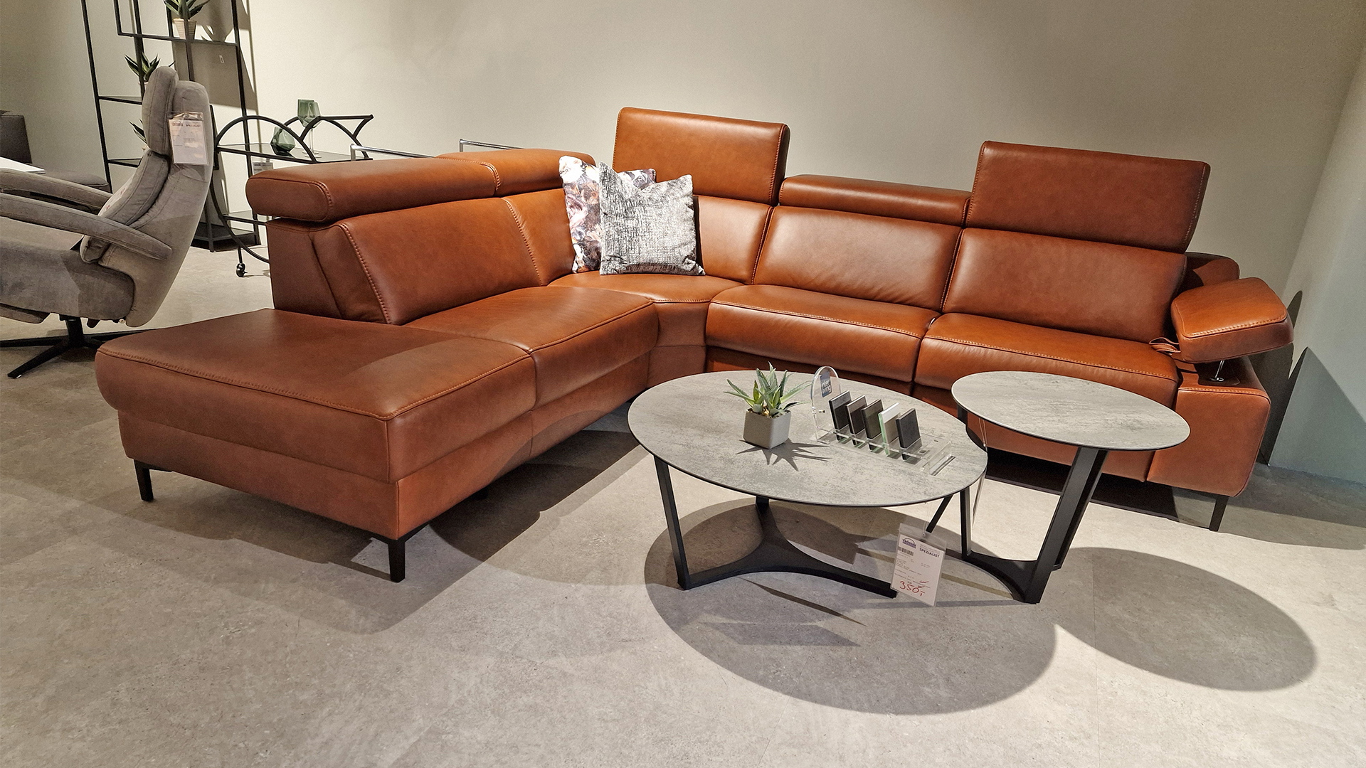 Interliving Ecksofa IL 4060 inkl. Funktionen in Leder  -0195002200-36WW-A
