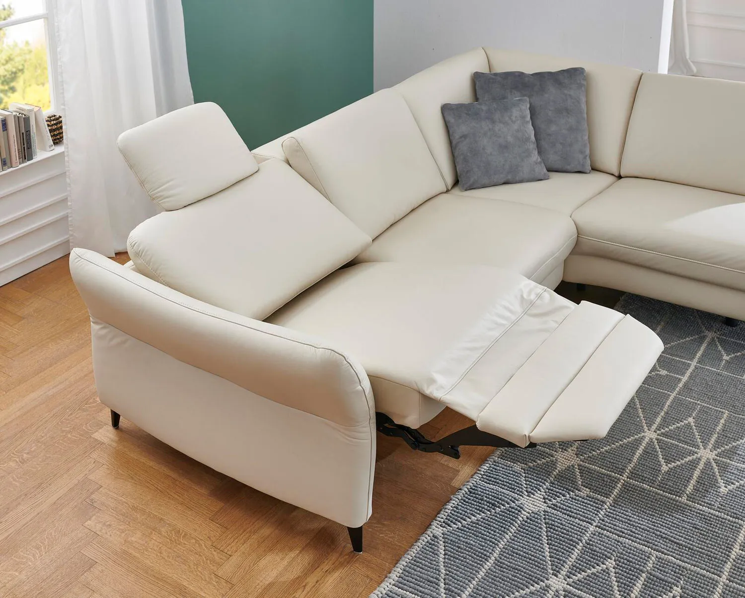 Leder Ecksofa kleine L-Form Leder Ecksofa kleine L-Form