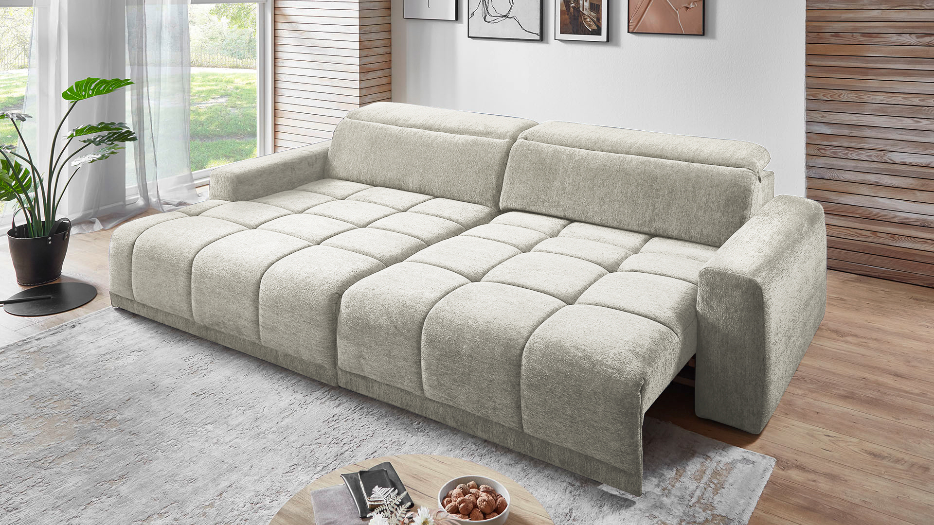Ecksofa Brook mit motorischem Sitzvorzug in Stoff Ecksofa Brook mit motorischem Sitzvorzug in Stoff-0646Brook00WW