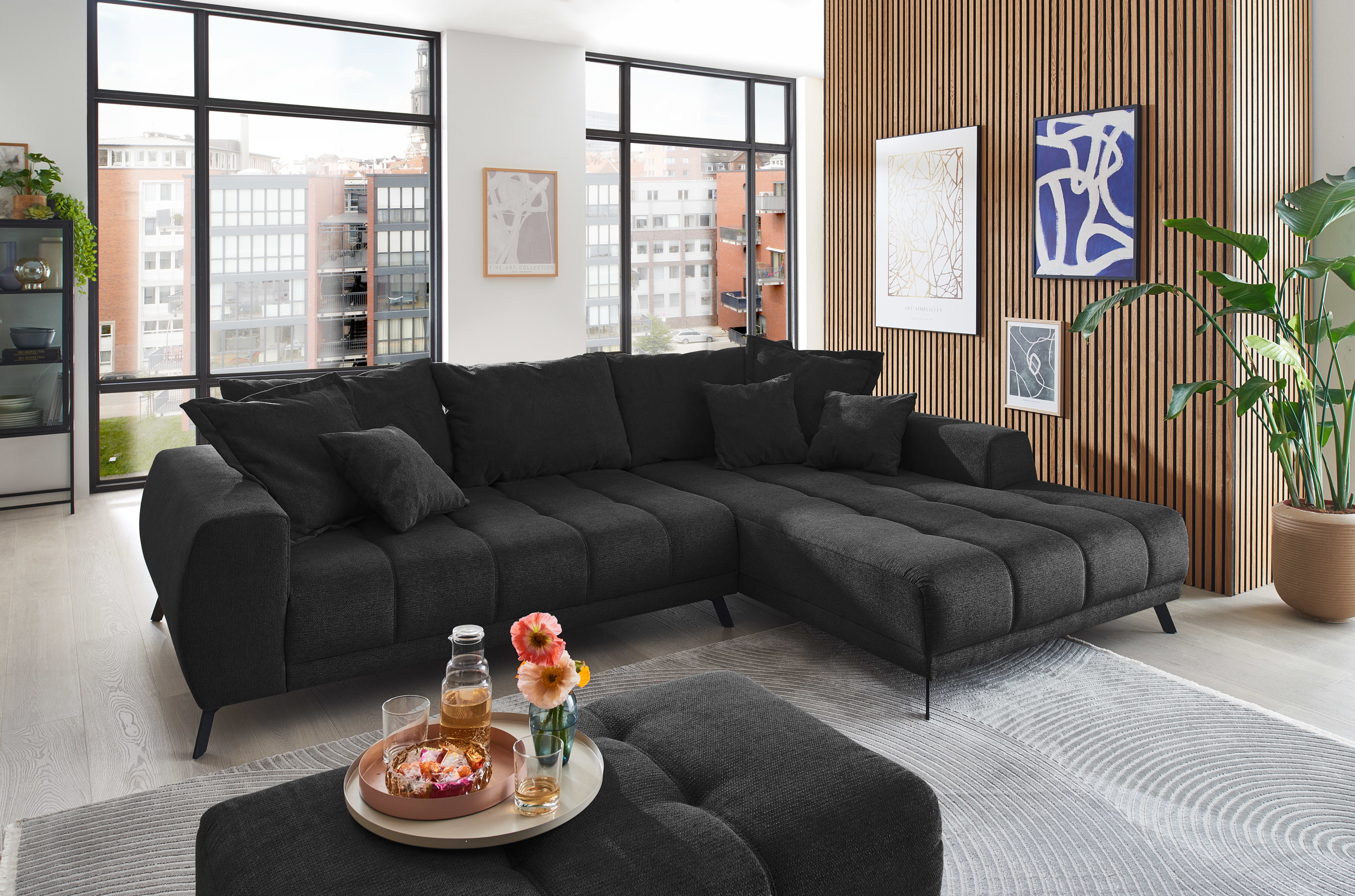 Stoff Ecksofa Abby in L-Form Stoff Ecksofa Abby in L-Form