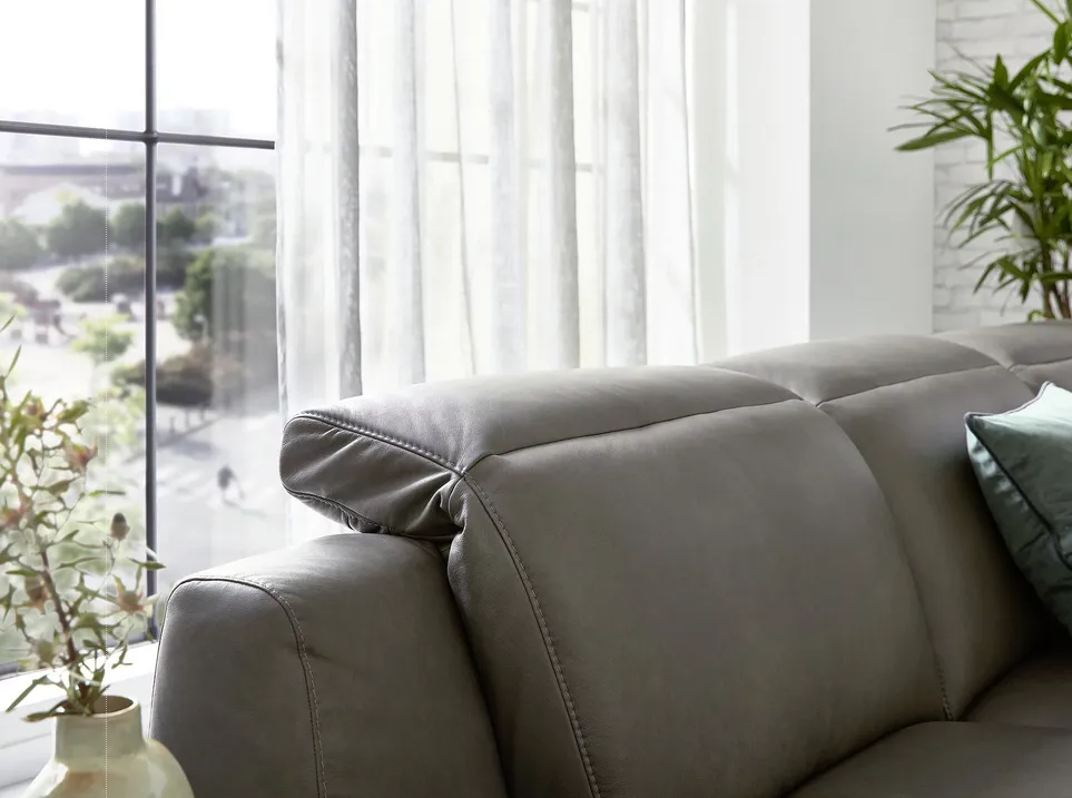 Musterring Ecksofa Leder MR9120 Motor Relaxfunktion