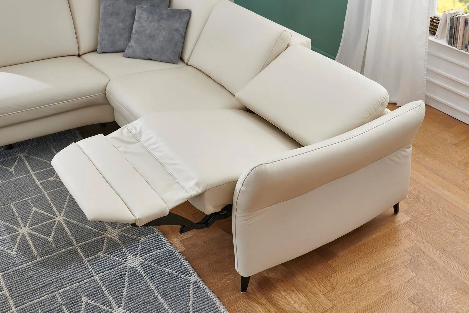 Leder Ecksofa kleine L-Form Leder Ecksofa kleine L-Form