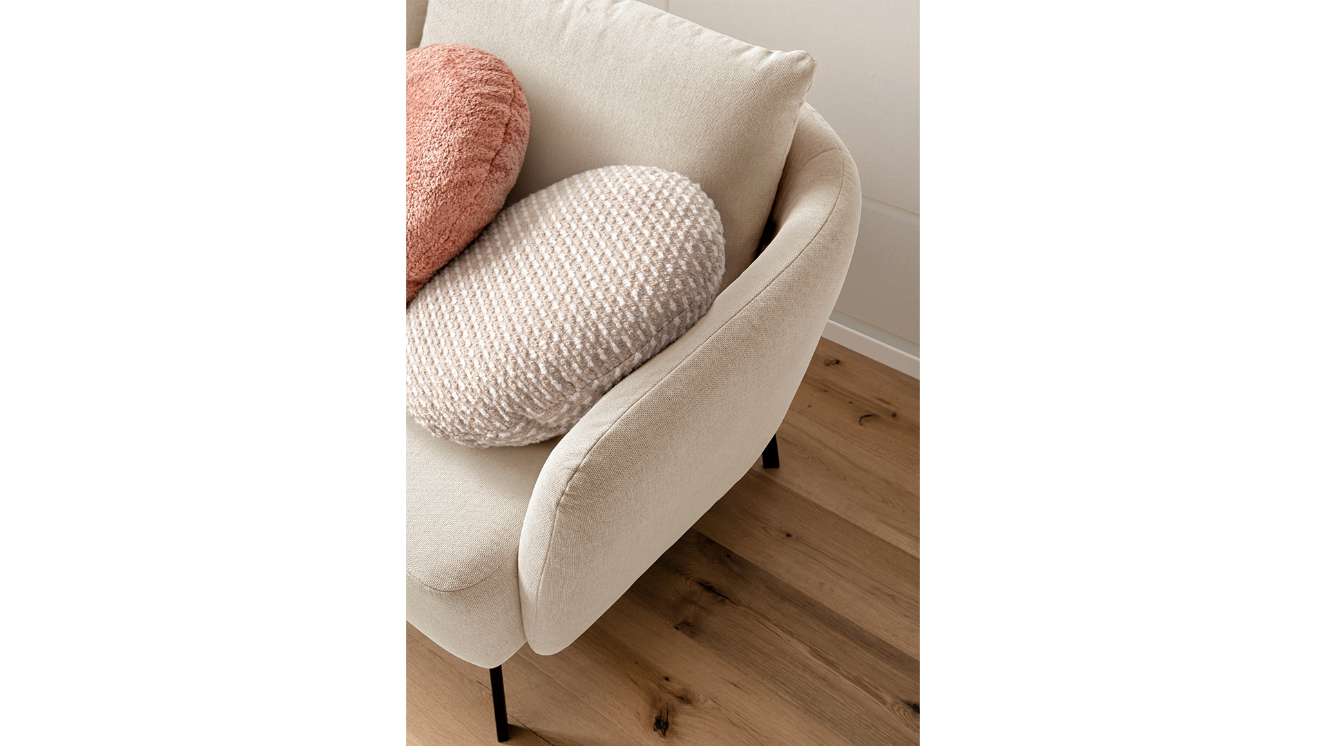 Couchgarnitur Neela mit losen Rückenkissen Stoff Couchgarnitur Neela mit losen Rückenkissen Stoff