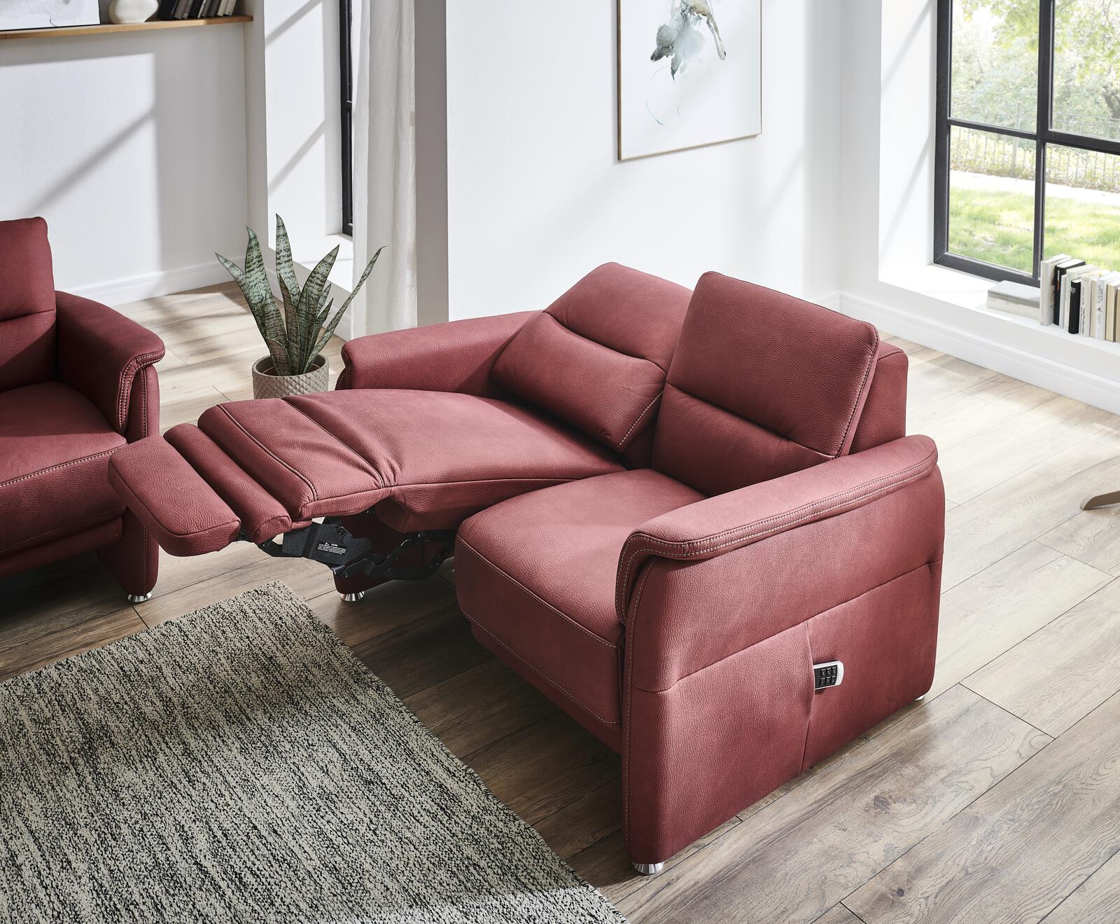 Stoff Mikrofaser Couchgarnitur mit Federkern