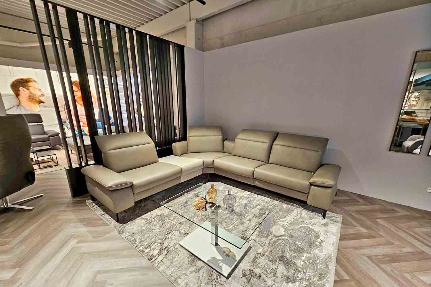 Thomas Brunner Ecksofa inkl. vielen Funktionen in Leder