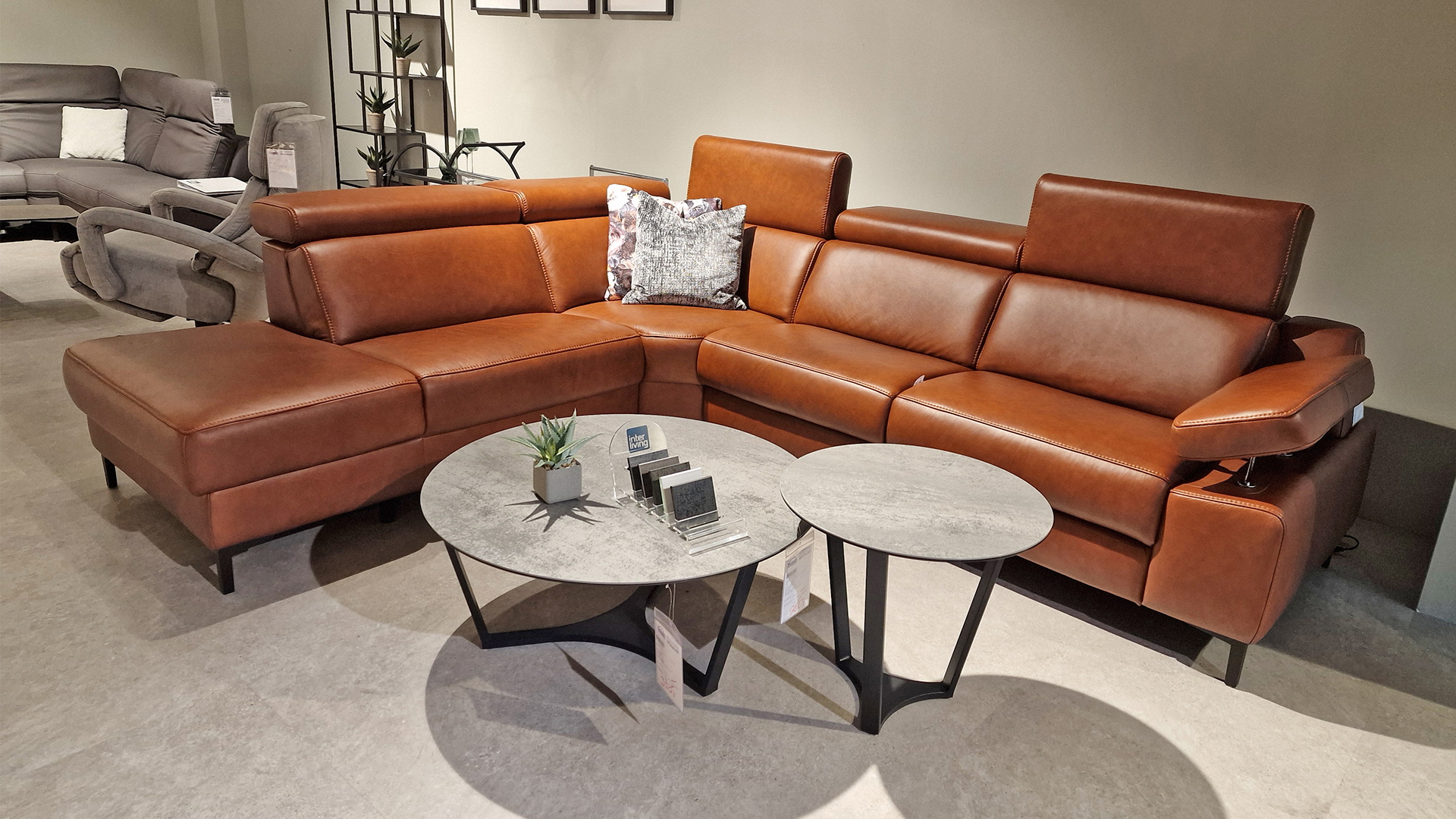 Interliving Ecksofa IL 4060 inkl. Funktionen in Leder  -0195002200-36WW-A