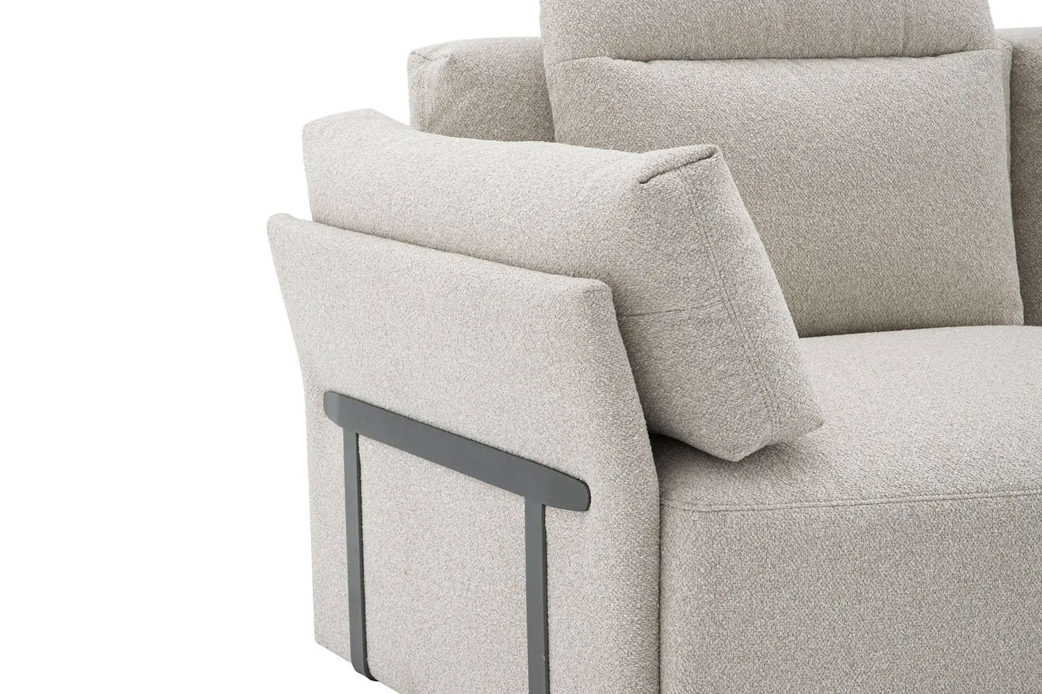 Ecksofa Alessandro inkl. Armteilverstellung Stoff