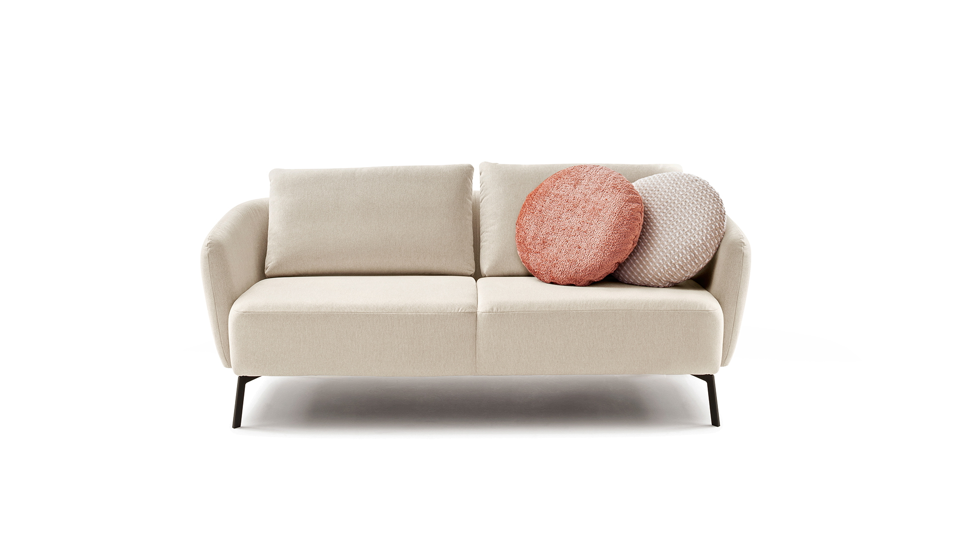 Couchgarnitur Neela mit losen Rückenkissen Stoff Couchgarnitur Neela mit losen Rückenkissen Stoff