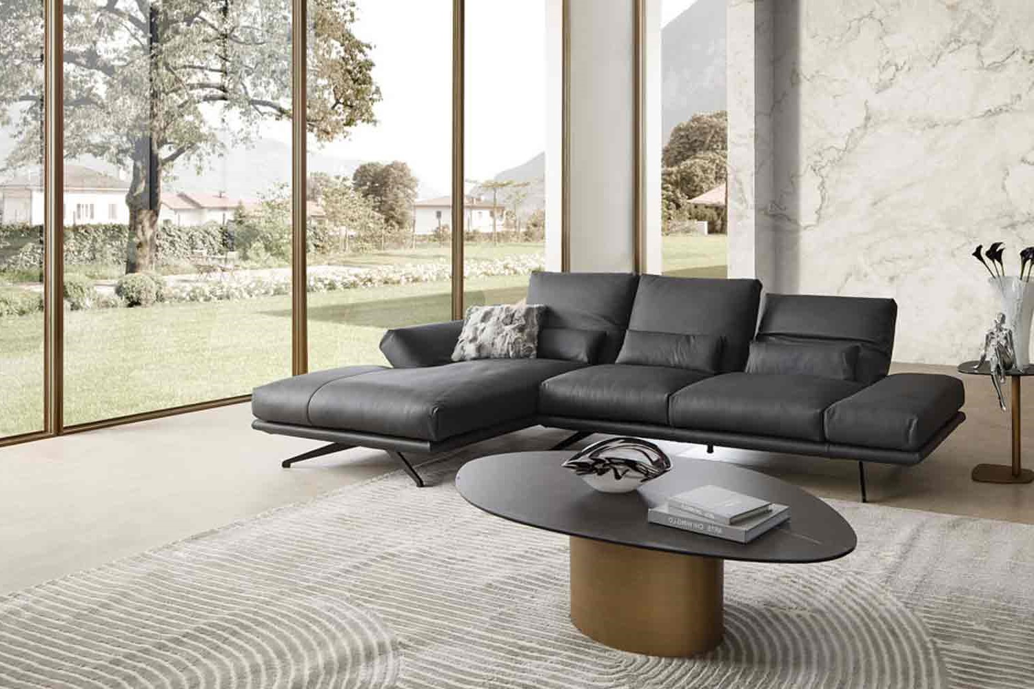 CAMPO DE´FIORI Giulia Ecksofa Rücken & Armteilverstellung 