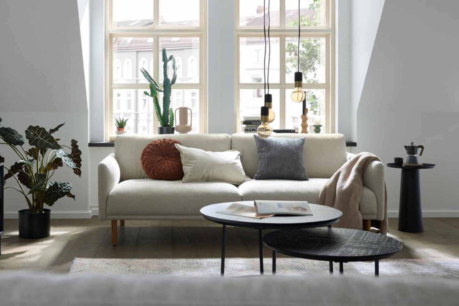 Roomio 4104 Sofa 3-Sitzer in Stoff 