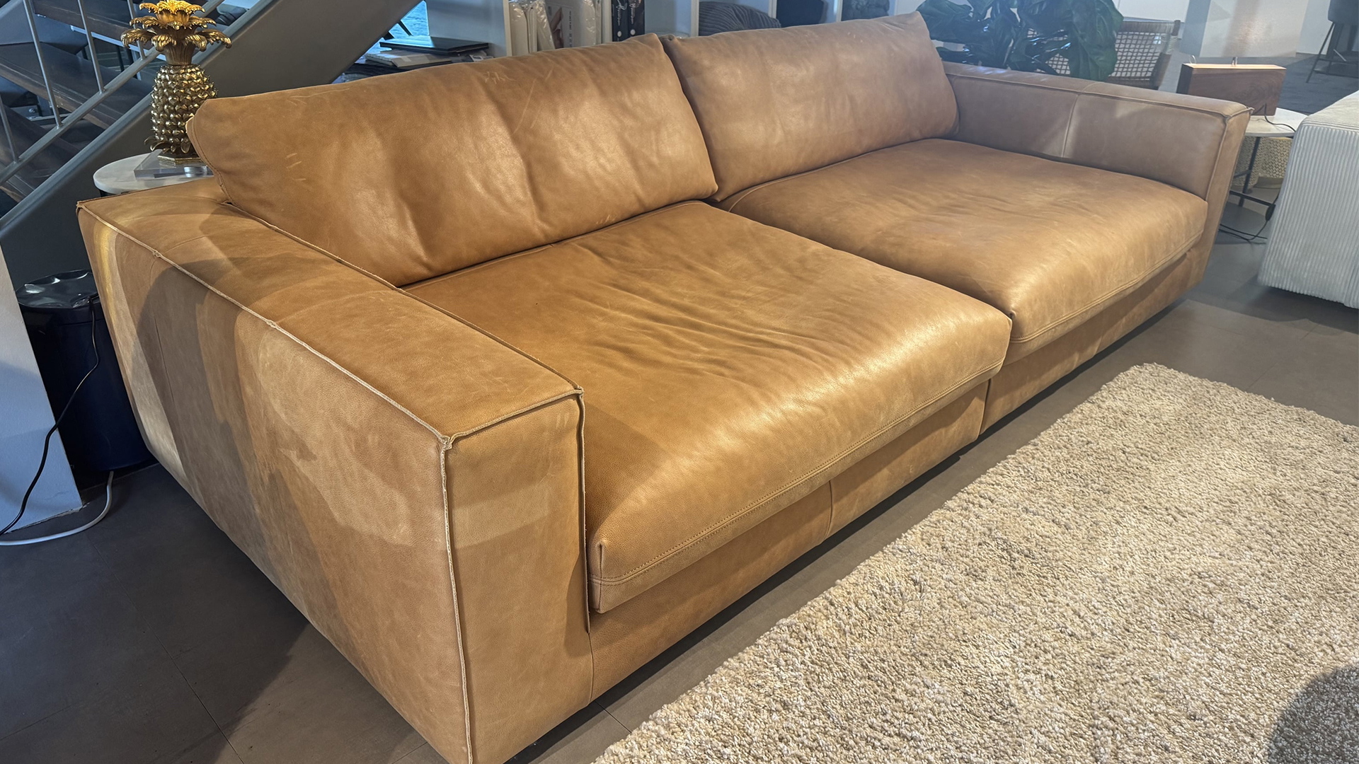 Big Sofa inkl. Kissen in Vintage Leder -0531007902-36WW-A