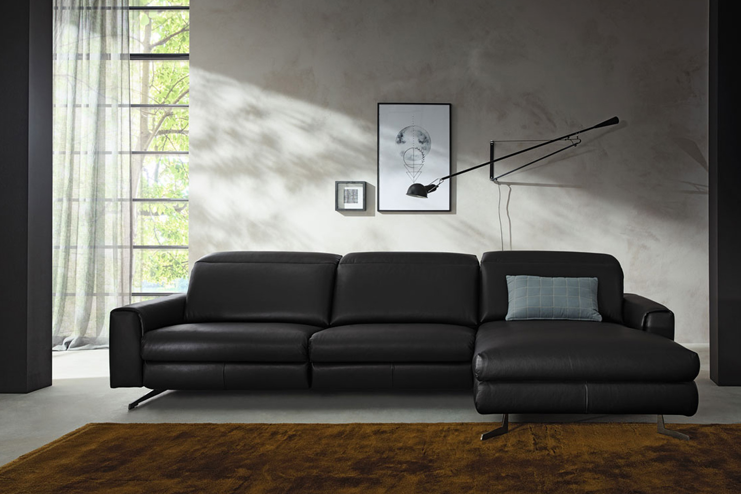 WK Wohnen Leder Ecksofa Venosa 660