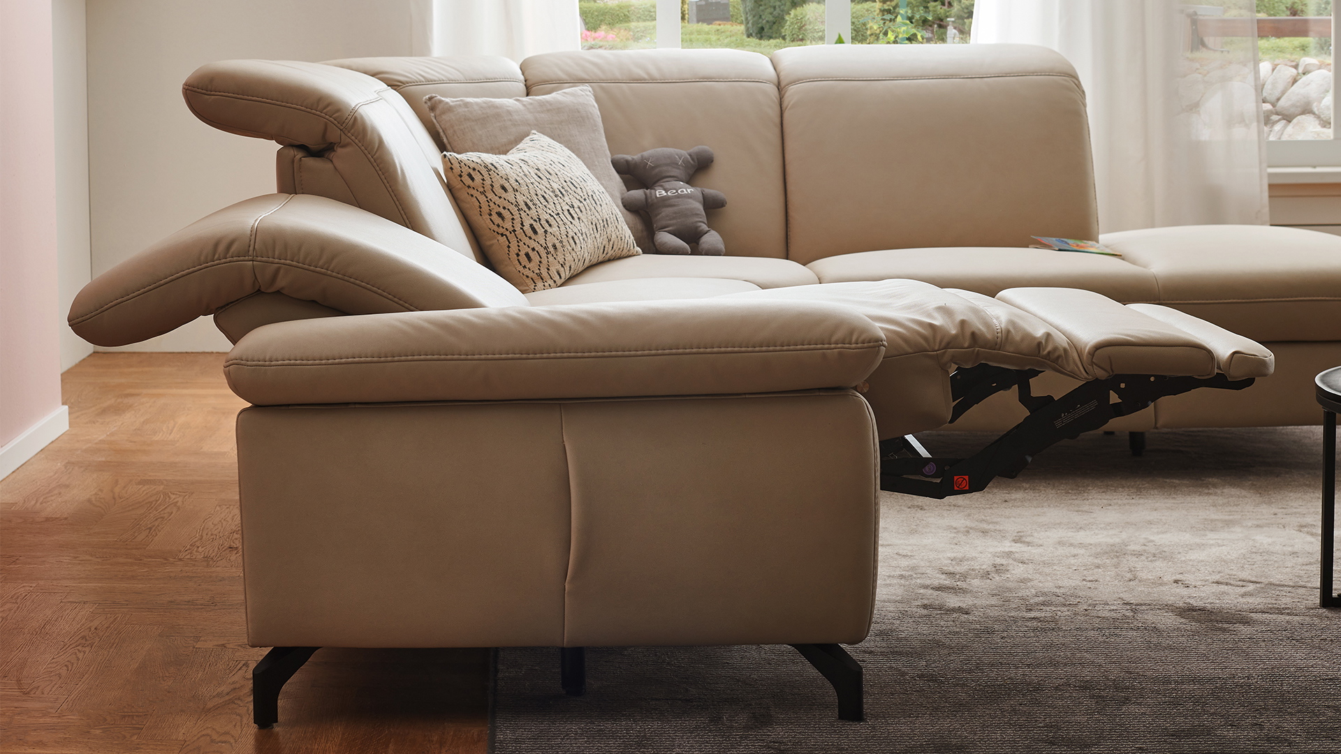CONCEPTsofa Stoff Ecksofa in L-Form in Smart Touch
