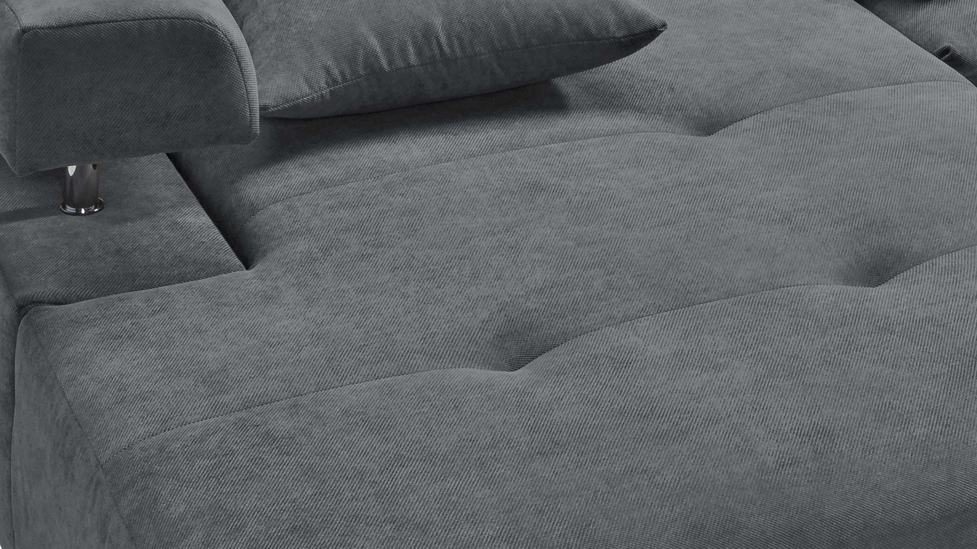 Ecksofa Dream mit motorischer Sitztiefenverstellung in Stoff-06460128WW
