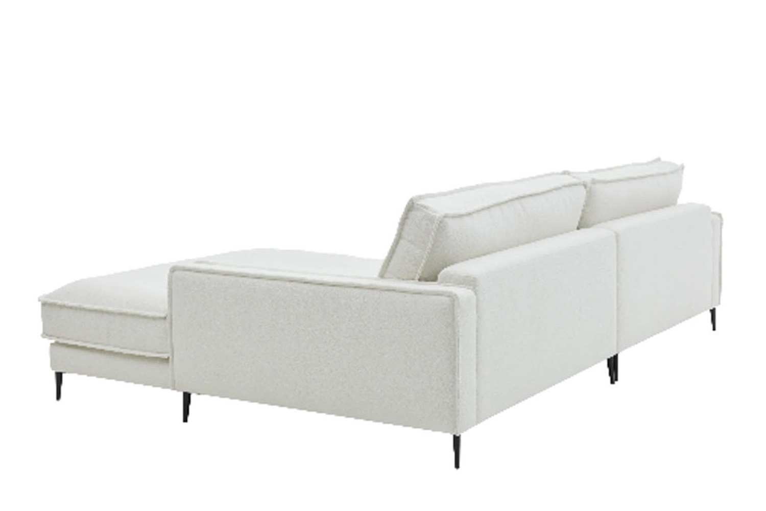 Ecksofa Roomio 4102 in Trendstoff Bouclé 