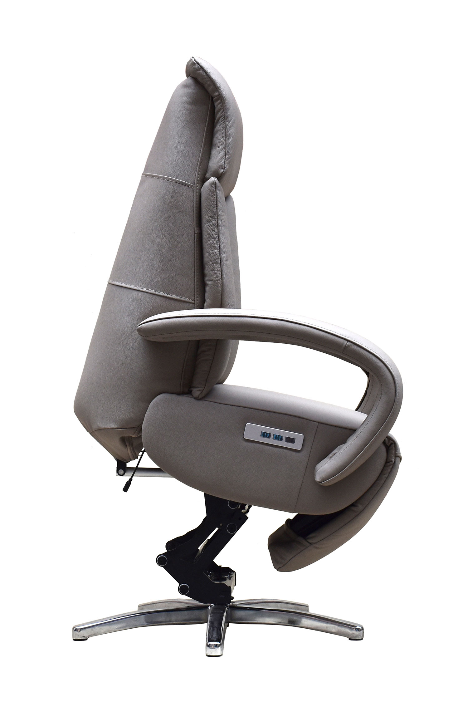 Leder Relaxsessel mit Aufstehhilfe und 3-Motoren