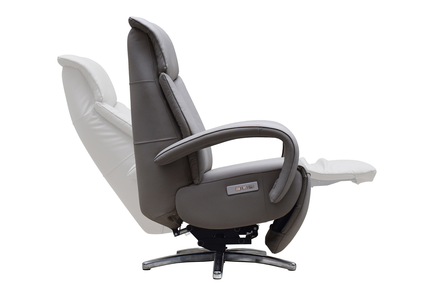 Leder Relaxsessel mit Aufstehhilfe und 3-Motoren