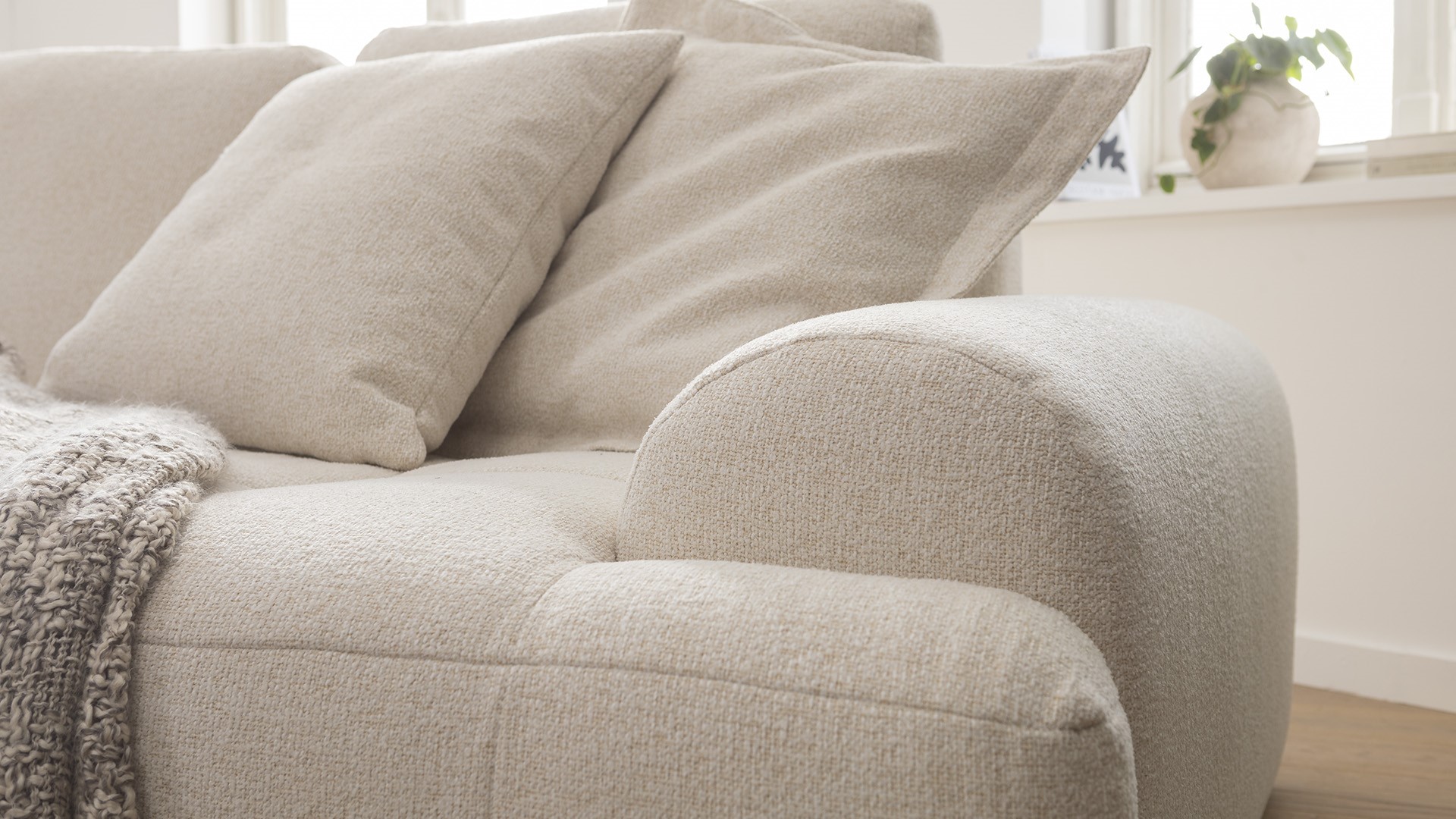 Ginger Moon Ecksofa Energy mit losen Rückenkissen in Stoff-0310Energy00WW