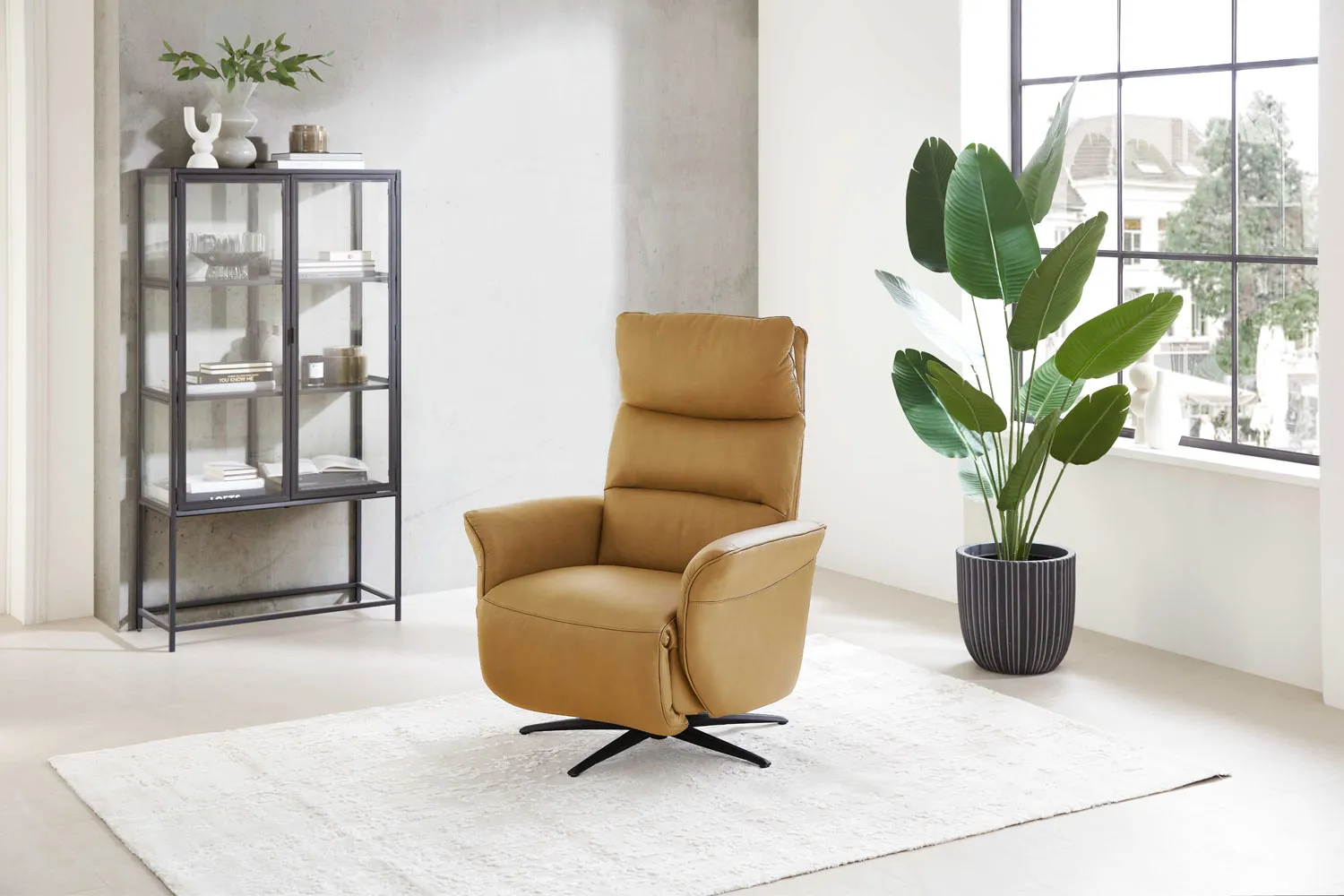 Leder Relaxsessel 120 inkl. 3-motorische Relaxfunktion mit Herz-Waage Kurkuma mit Akku Leder Relaxsessel 120 inkl. 3-motorische Relaxfunktion mit Herz-Waage Kurkuma mit Akku