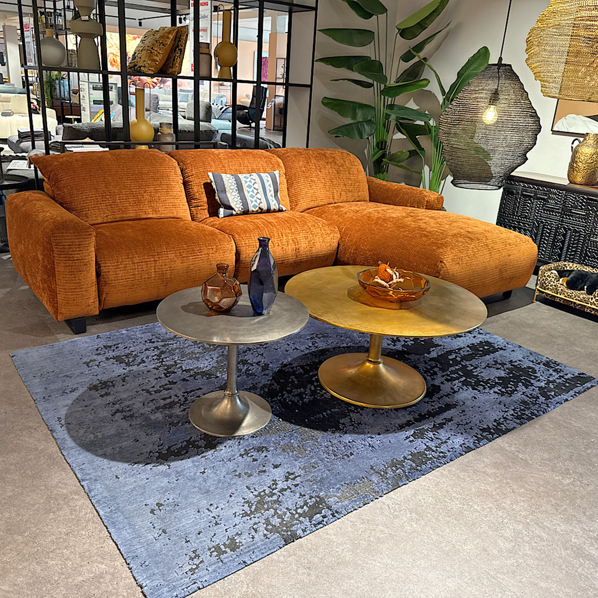 Ecksofa mit motorischer Relaxfunktion in Stoff-0531010302-45WW-A