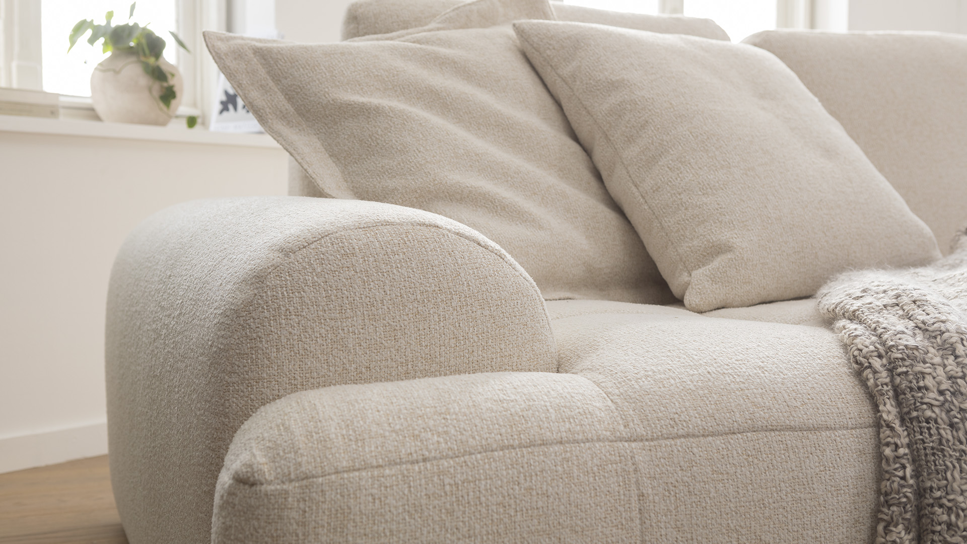 Ginger Moon Ecksofa Energy mit losen Rückenkissen in Stoff-0310Energy00WW