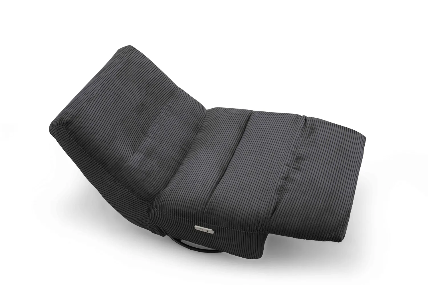 Schaukelsessel inkl. motorischer Relaxfunktion in Trendstoff Cord Anthrazit 