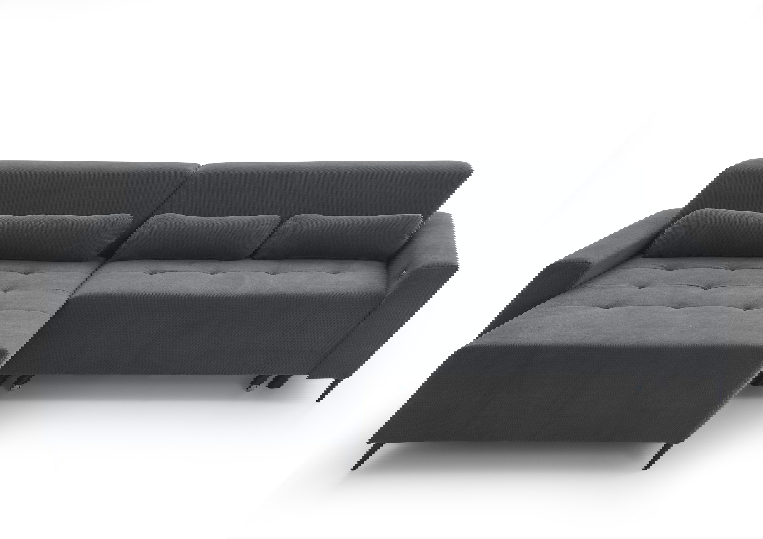 Ecksofa Linz mit motorischer XL-Sitztiefenverstellung in Stoff-0646Linz00WW