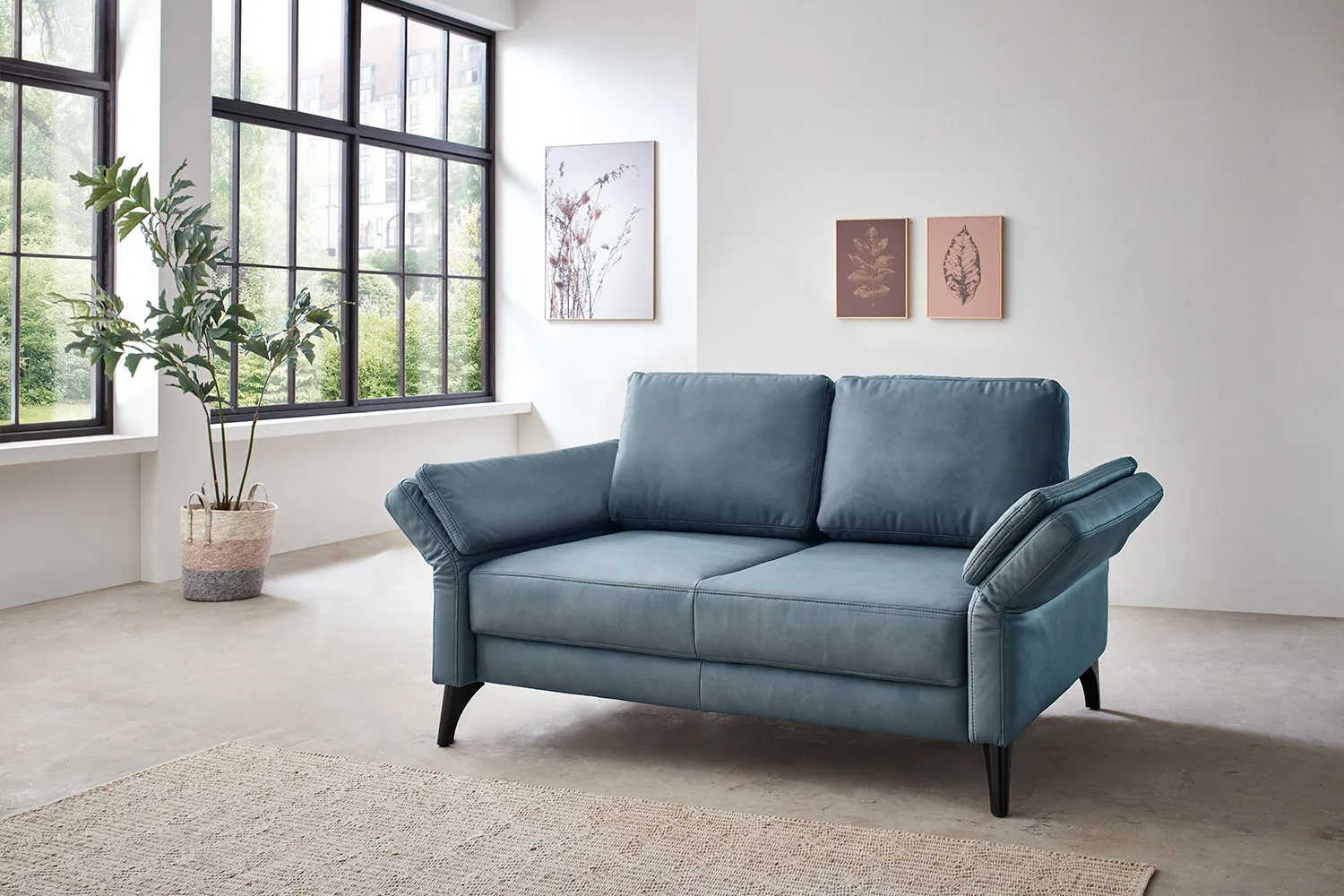 Schlafsofa in Stoff mit Easy Lift Funktion