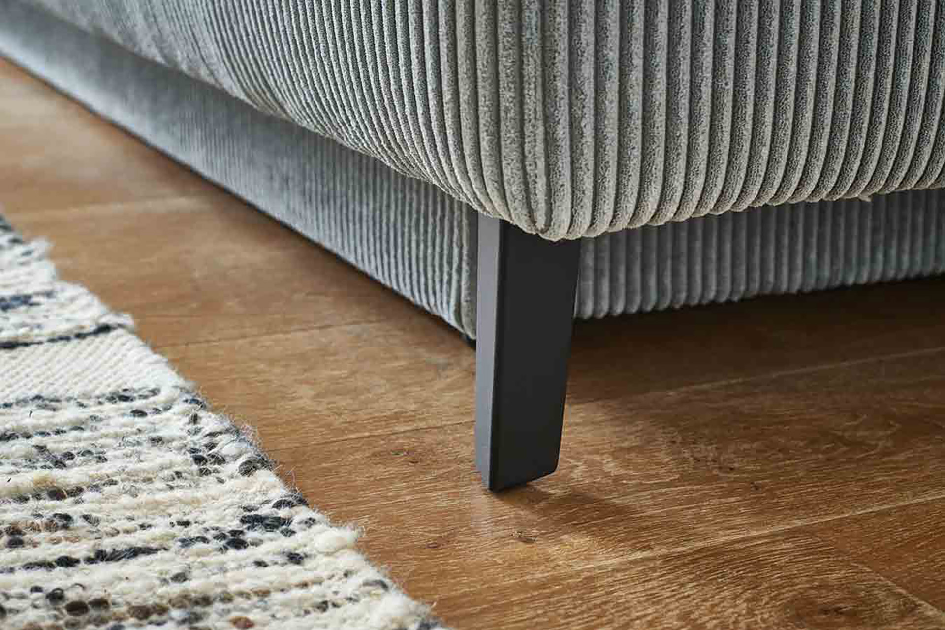 Schlafsofa aus Cordstoff mit Bettkasten