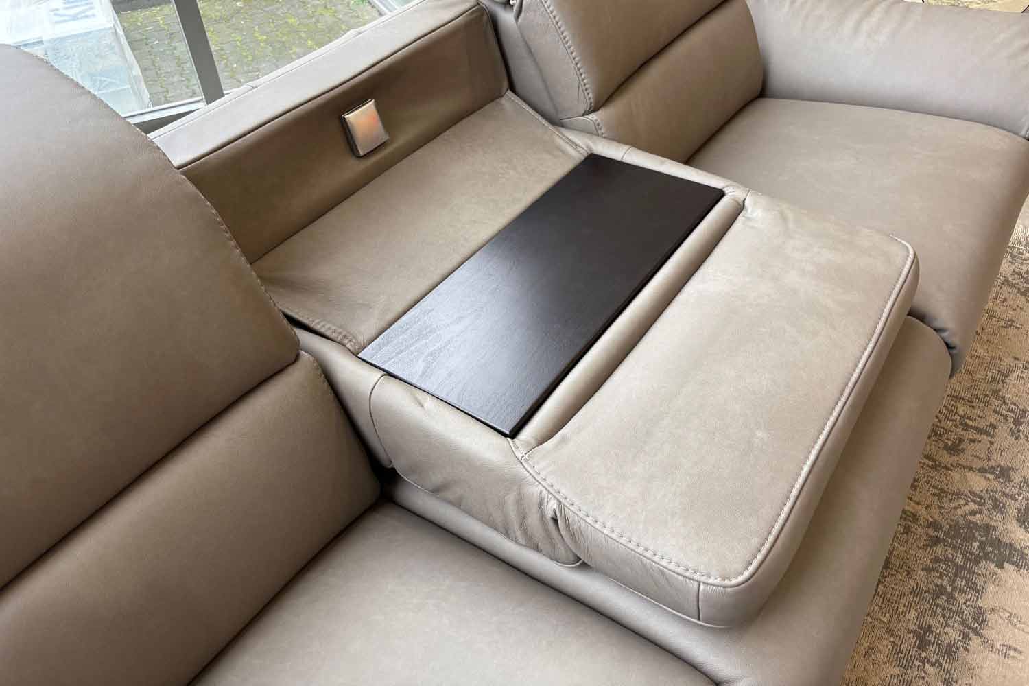 Leder Ecksofa inkl. vielen Funktionen 