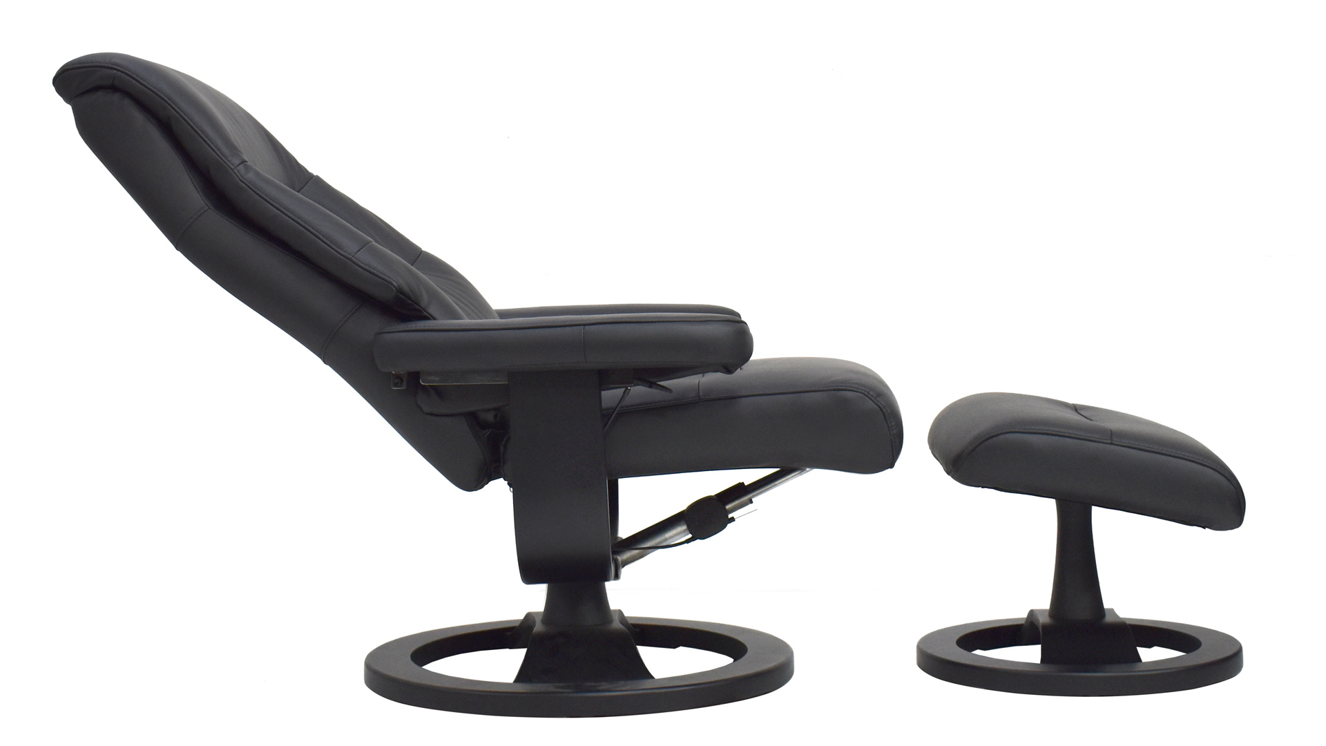 Relaxsessel President mit Hocker in Leder-Lederlook-0979004500WW