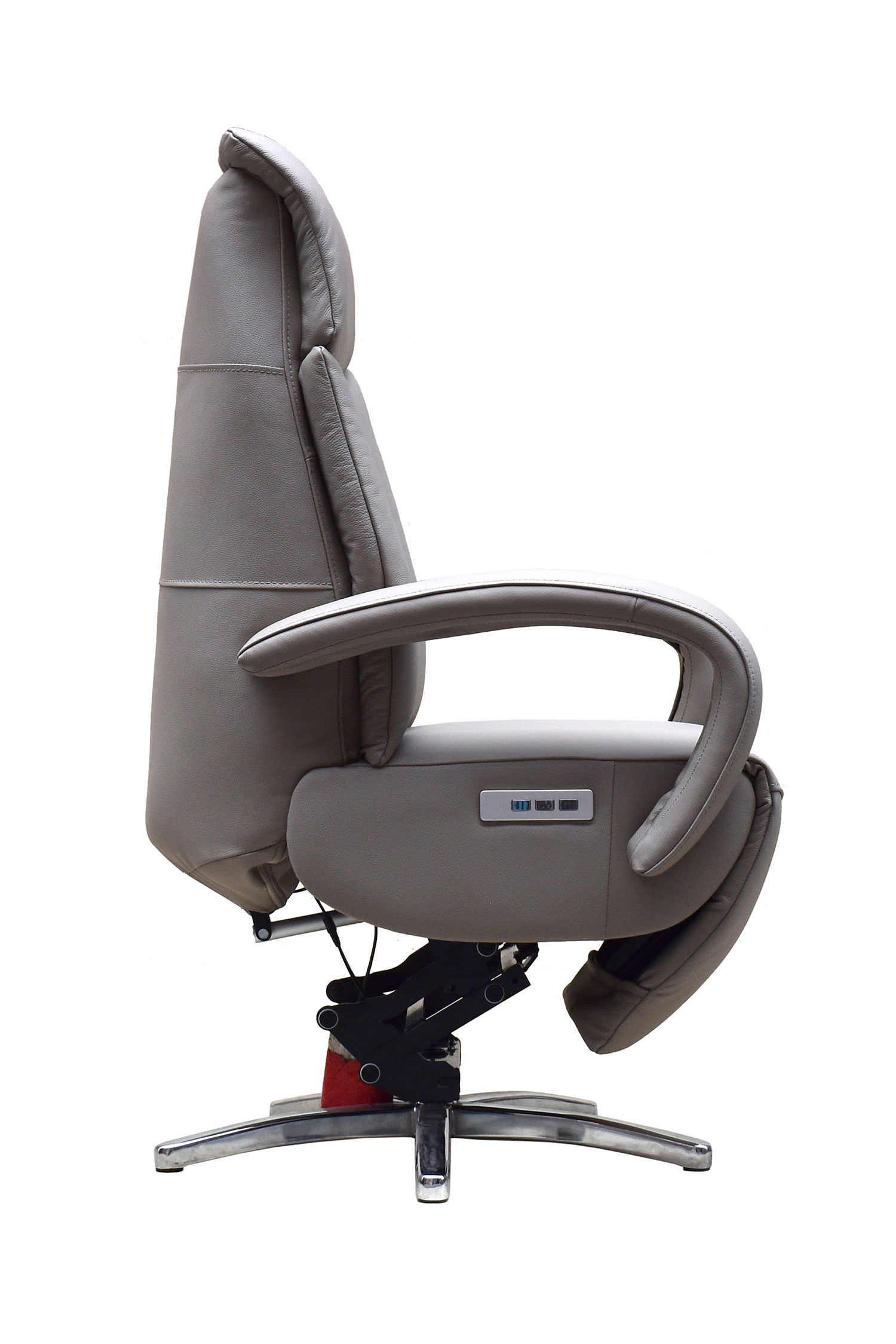 Leder Relaxsessel mit Aufstehhilfe und 3-Motoren