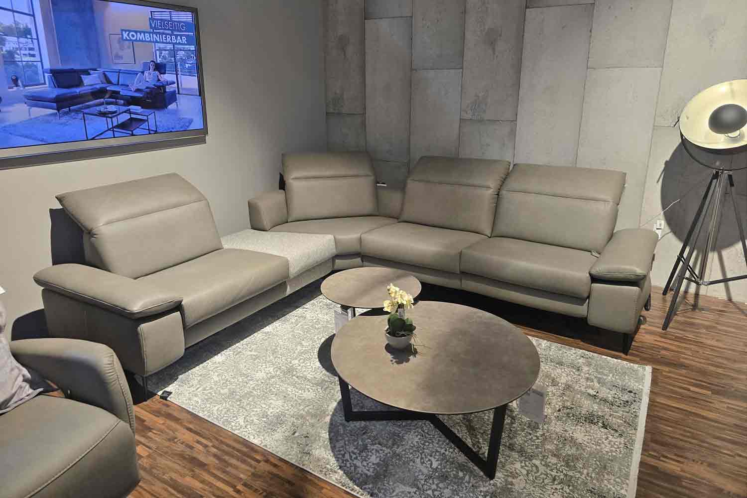Thomas Brunner Ecksofa inkl. Relaxfunktion Leder